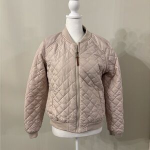 cream/tan puffer coat size medium